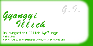 gyongyi illich business card